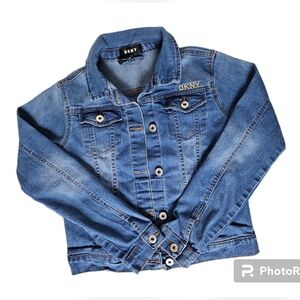 DKNY Girls Blue Jacket Sz Large 12